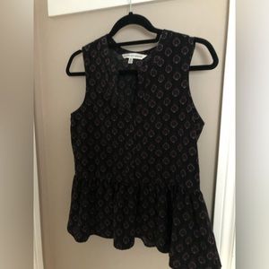 Cupcakes and Cashmere Floral peplum blouse